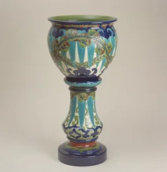 Jardiniere von Burmantofts Pottery, Leeds, 1890-1904